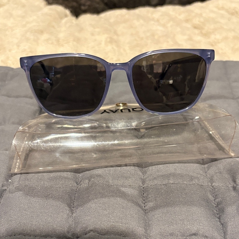 Warby Parker Blue Sunglasses- Blue Esme style